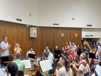 Imagen del ensayo del concierto de apertura del LV Festival Internacional de Teatro, M&uacute;sica y Danza de San Javier