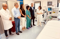 El consejero de Salud, Juan Jos&eacute; Pedre&ntilde;o, acompa&ntilde;ado por el alcalde de Lorca, Fulgencio Gil, visita los nuevos equipos de endoscopia digestiva, colonoscopia...