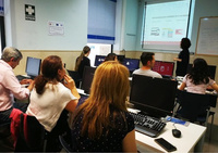 Aula durante la impartici&oacute;n de un curso del SEF.
