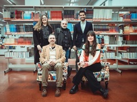 Miembros del jurado del concurso de novela gr&aacute;fica de la Biblioteca Regional.