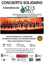 Imagen del cartel del concierto solidario de la Banda Sinf&oacute;nica de la Federaci&oacute;n de Bandas de la Regi&oacute;n de Murcia