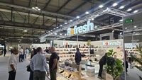 Estand de una de las marcas regionales de calzado expositoras