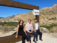 El director general del ITREM, junto al alcalde de Ulea y la concejal de Turismo y Cultura del municipio