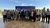 El consejero de Econom&iacute;a, Hacienda, Fondos Europeos y Transformaci&oacute;n Digital, Luis Alberto Mar&iacute;n, acompa&ntilde;ado de algunos de los organizadores y colaboradores...