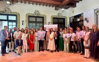 La consejera Carmen Conesa, con el alcalde de Totana y representantes de consejer&iacute;as, municipios, y empresas participantes en 'Rueda 2025'