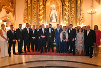 L&oacute;pez Miras ensalza "el orgullo de mostrar al mundo la Semana Santa de Lorca" durante su nombramiento de Mayordomo de Honor del Paso Blanco (2)