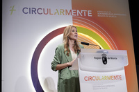 La consejera de Empresa, Empleo y Econom&iacute;a Social, Marisa L&oacute;pez Arag&oacute;n, durante su intervenci&oacute;n en el foro "Circularmente"
