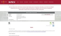 Imagen de la publicaci&oacute;n en el BORM de la convocatoria de ayudas