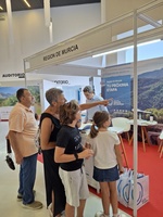 Una imagen del mostrador de la Regi&oacute;n de Murcia en la Feria de Cicloturismo