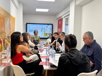 Reuni&oacute;n celebrada hoy a la que ha asistido el director general de Acci&oacute;n Exterior y Cooperaci&oacute;n, Juan Jos&eacute; Almela, junto con representantes de FADE,...