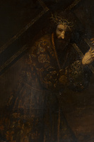 Imagen de Nuestro Padre Jes&uacute;s Nazareno, en un lienzo datado a finales del siglo XVII