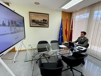 El secretario general de la Consejer&iacute;a de Fomento e Infraestructuras, Jos&eacute; Francisco Lajara, durante la reuni&oacute;n telem&aacute;tica con el Ministerio de Vivienda...