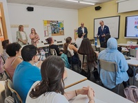 El consejero de Educaci&oacute;n y Formaci&oacute;n Profesional visita la Escuela Oficial de Idiomas de Murcia con motivo del D&iacute;a Europeo de las Lenguas