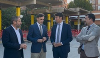 El consejero de Fomento e Infraestructuras, Jorge Garc&iacute;a Montoro, junto al alcalde de Molina de Segura, Jos&eacute; &Aacute;ngel Alfonso, y el director general...