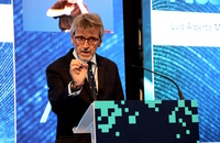 Un momento de la intervención del consejero de Economía, Hacienda, Fondos Europeos y Transformación Digital, Luis Alberto Marín, en la inauguración del 'I Summit IA & Ciberseguridad'