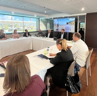 El director del Instituto de Turismo, Juan Francisco Mart&iacute;nez, durante su intervenci&oacute;n en la Mesa de Destinos de Costa