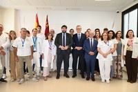 López Miras visita la nueva planta de enfermos agudos de la Unidad de Psiquiatría y Salud Mental del Hospital Morales Meseguer de Murcia
