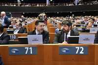 El presidente del Gobierno regional, Fernando López Miras, en la apertura de la semana de las ciudades y regiones del Parlamento Europeo (I)