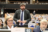 Fernando López Miras interviene en el pleno del Comité Europeo de las Regiones, con motivo del debate sobre Defensa Europea