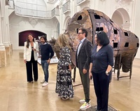 Imagen de la presentaci&oacute;n de la exposici&oacute;n 'Xavier Mascar&oacute;': Del origen m&aacute;gico' en la Sala Ver&oacute;nicas
