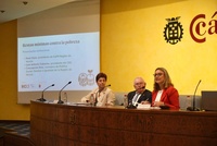 La consejera de Política Social, Familias e Igualdad, Conchita Ruiz, durante su participación en la Jornada 'Rentas mínimas contra la pobreza', organizada...