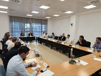 Imagen de la consejera Sara Rubira en la reunión de constitución del grupo técnico para avanzar en la simplificación de trámites administrativos ...