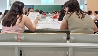Una clase del campus de Espinardo, en una imagen de archivo.