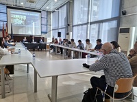 El consejero de Educación y Formación Profesional, Víctor Marín, presidió hoy la comisión de directores de Secundaria