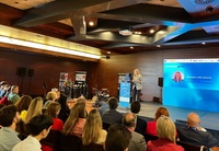 La consejera de Empresa, Empleo y Economía Social, Marisa López Aragón, durante su intervención en el foro GEN-E.
