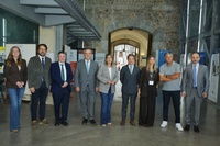 El consejero de Medio Ambiente, Universidades, Investigación y Mar Menor, Juan María Vázquez, junto a la alcaldesa de Cartagena, Noelia Arroyo, antes...