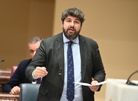 López Miras, en la sesión de control al Gobierno celebrada en la Asamblea Regional