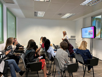 Imagen de una reunión preparatoria de la delegación regional de empresarias que viajará a Madrid.