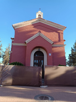 Una imagen de la fachada de la capilla del cementerio de Totana objeto de la subvención.