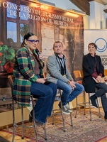La directora general de Competitividad y Calidad Turísticas, Eva Reverte, durante su intervención en el acto inaugural.