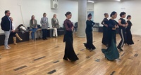 Imagen de la visita de la consejera de Turismo, Cultura, Juventud y Deportes, Carmen Conesa, al ensayo del Ballet Espa&ntilde;ol de Murcia-Compa&ntilde;&iacute;a Carmen...