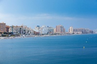Una vista de La Manga del Mar Menor.