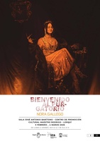 Cartel de la exposici&oacute;n 'Bienvenido al purgatorio', de Nora Gallego, en Lorqu&iacute;