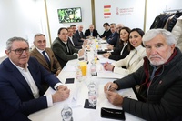 Imagen de la consejera Sara Rubira en la reuni&oacute;n en la que tambi&eacute;n ha participado el presidente de la Generalitat Valenciana, Juanfran P&eacute;rez Llorca,...
