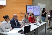 La consejera de Pol&iacute;tica Social, Familias e Igualdad, Conchita Ruiz, durante la presentaci&oacute;n de las conclusiones de la V edici&oacute;n del Proyecto &Uacute;ni...