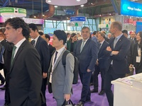El consejero de Medio Ambiente, Universidades, Investigaci&oacute;n y Mar Menor, Juan Mar&iacute;a V&aacute;zquez, visita junto al rector de la Universidad Polit&eacute;cnica...
