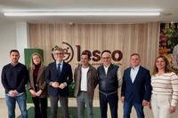 El consejero de Econom&iacute;a, Hacienda, Fondos Europeos y Transformaci&oacute;n Digital, Luis Alberto Mar&iacute;n, y la directora del ICREF, Ana Mar&iacute;a L&oacute;pez, acompa&ntilde;ado...