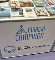 Mostrador de la Regi&oacute;n de Murcia en la feria celebrada en Birmingham.