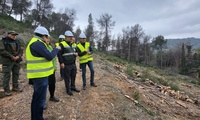 El consejero de Medio Ambiente, Universidades, Investigaci&oacute;n y Mar Menor, Juan Mar&iacute;a V&aacute;zquez, visit&oacute; esta ma&ntilde;ana las actuaciones de contenci&oacute;n para...