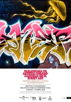 Cartel de la exposici&oacute;n 'Paradigma de artistas dinamizadoras en el Street Art', de la investigadora y artista Mar&iacute;a Jos&eacute; C&aacute;rceles, en Abanilla