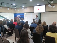 La consejera Carmen Conesa, durante el acto de presentaci&oacute;n de la campa&ntilde;a de impulso al turismo de congresos y eventos.