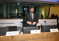 L&oacute;pez Miras, durante la tercera reuni&oacute;n del Grupo de Trabajo sobre Defensa del Comit&eacute; de las Regiones, que se celebr&oacute; ayer en Bruselas