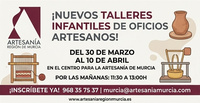 Cartel de los talleres infantiles que se ofrecer&aacute;n durante Semana Santa y Fiestas de Primavera.