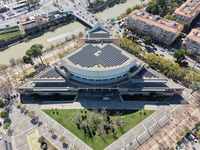 Imagen de la instalaci&oacute;n fotovoltaica del Auditorio regional V&iacute;ctor Villegas.