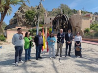 La directora de Competitividad y Calidad Tur&iacute;sticas, Eva Reverte, durante su visita a la Noria Grande de Abar&aacute;n.&nbsp;