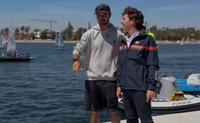 El director&nbsp; general de Deportes, Fran S&aacute;nchez, en el CAR Regi&oacute;n de Murcia, base de la regata continental de vela ligera.